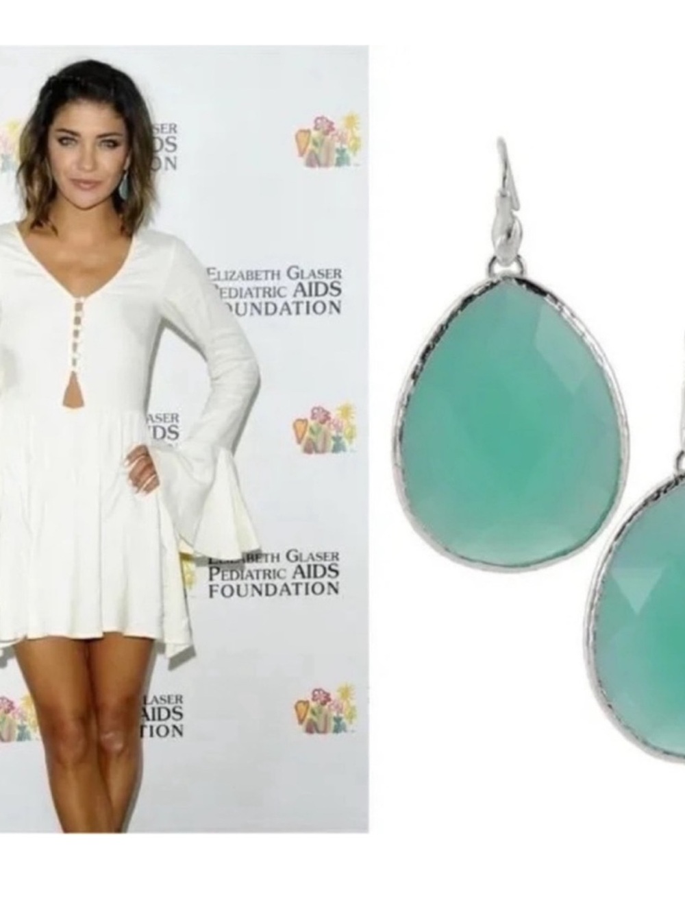 Stella & Dot | Earrings | Serenity Stone Drops | Aqua - Picture 7 of 8
